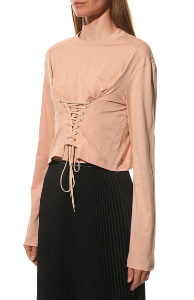 Хлопковый топ PRADA, арт. 34632C-ILK-F0D91-221, фото 3