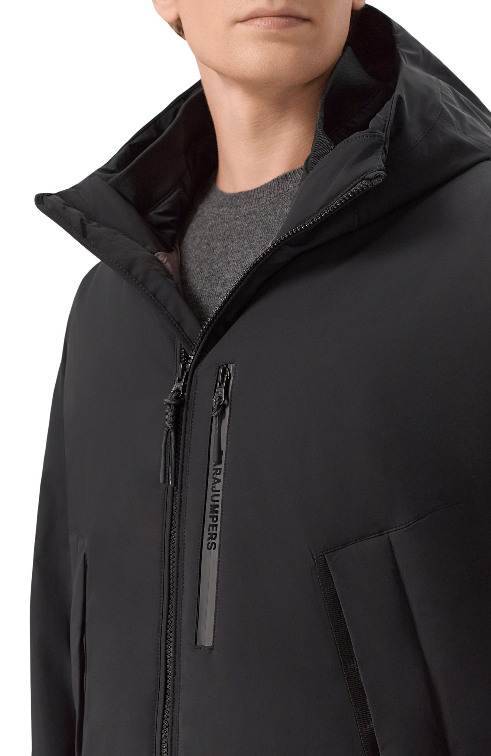 Утепленная парка PARAJUMPERS черного цвета по цене 96100 руб., арт. 26WMPMJKBC03, фото 5 Утепленная парка PARAJUMPERS, арт. 26WMPMJKBC03, фото 5
