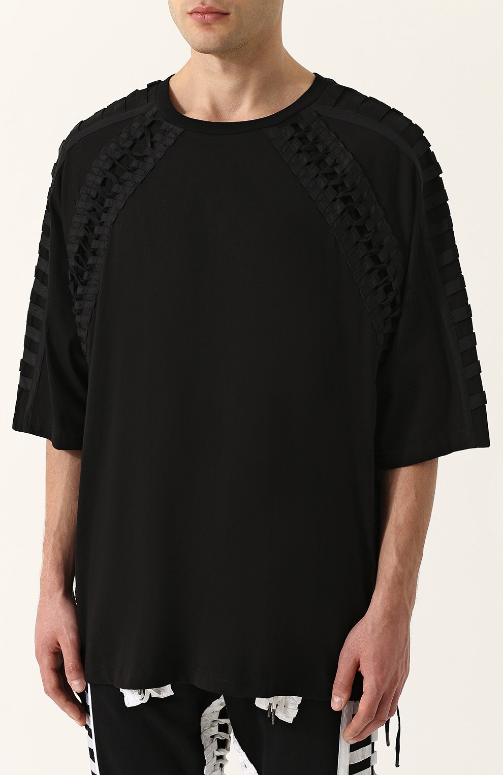 Хлопковая футболка свободного кроя с отделкой KTZ, арт. TS 08, фото 3