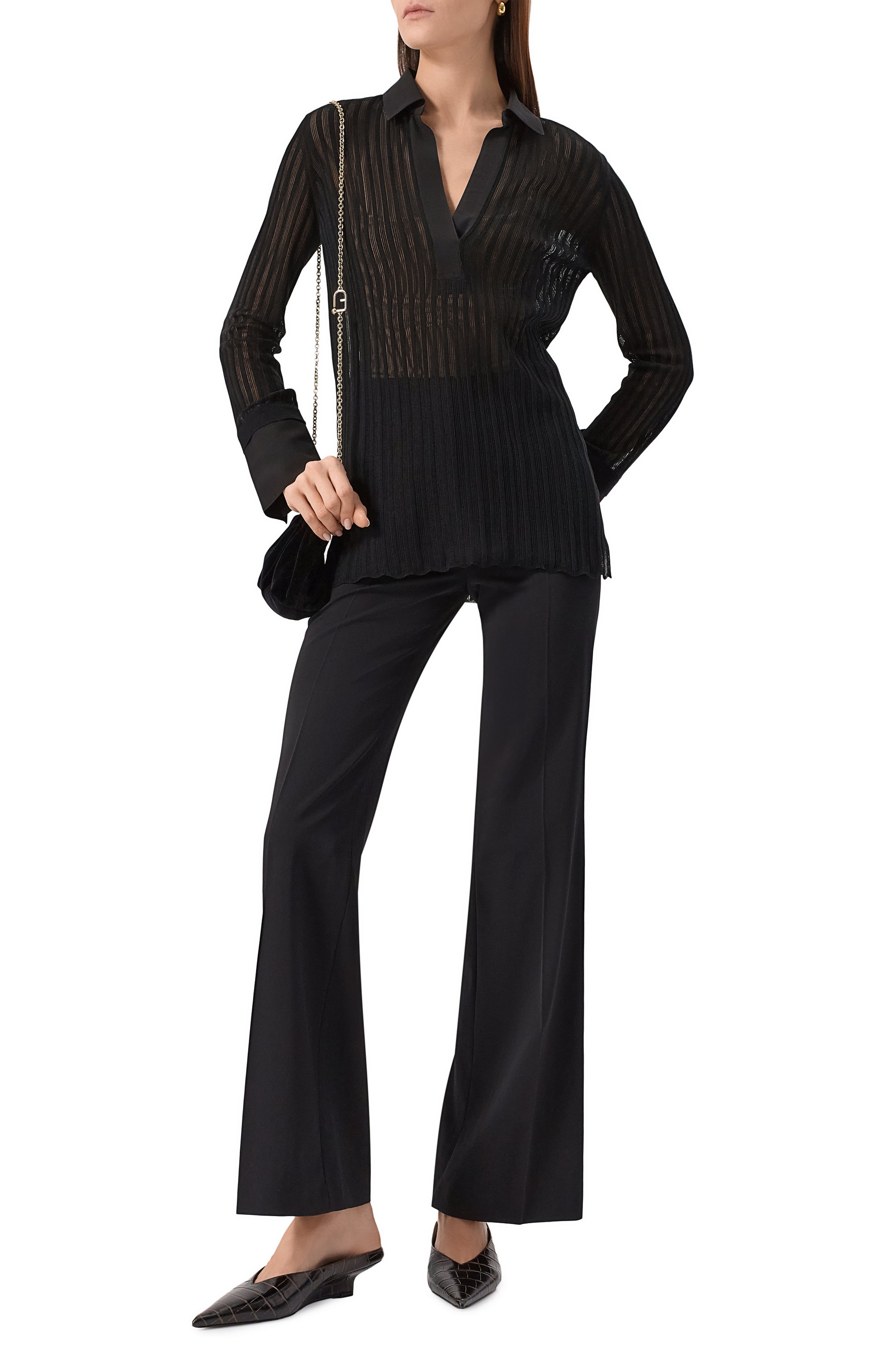 Шелковое поло AGNONA, арт. KD09018/8S180M, фото 2