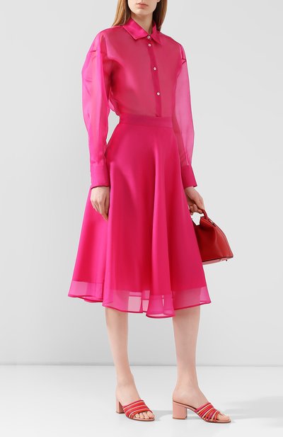 Шелковая рубашка MSGM, арт. 2842MDE116 207303, фото 2