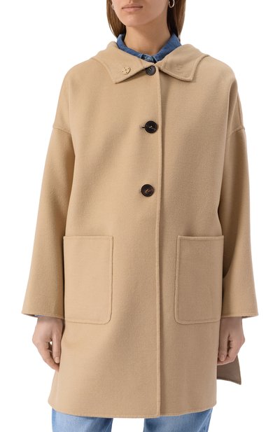 Шерстяное пальто MAX MARA STUDIO, арт. ZINA, фото 3