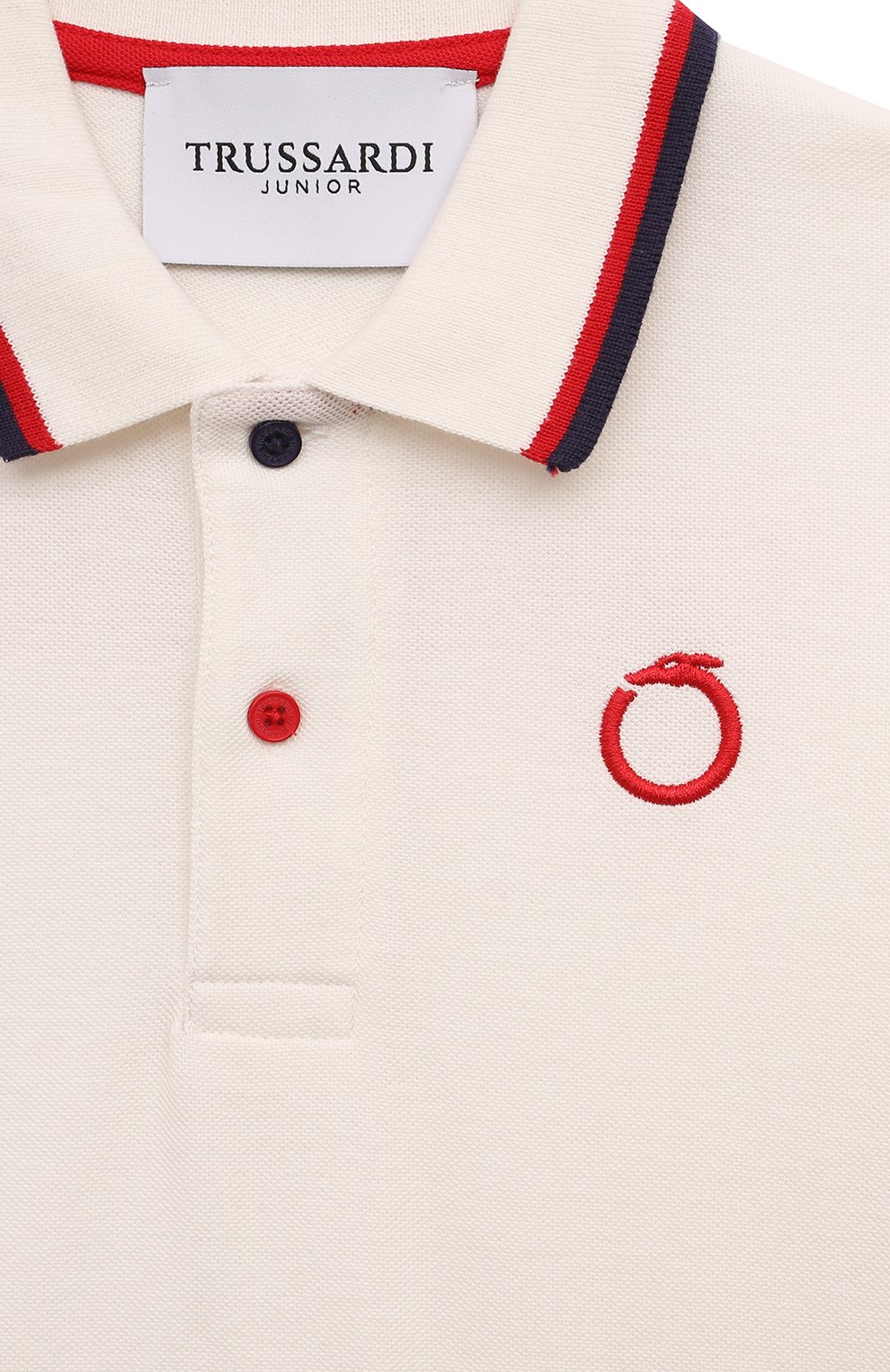 Хлопковое поло TRUSSARDI JUNIOR, арт. TBP24005PO, фото 3