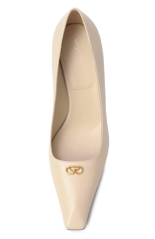 Кожаные туфли Surge 60 Sergio Rossi B13290/MCPT04 Кремовый  B13290/MCPT04 Фото 6