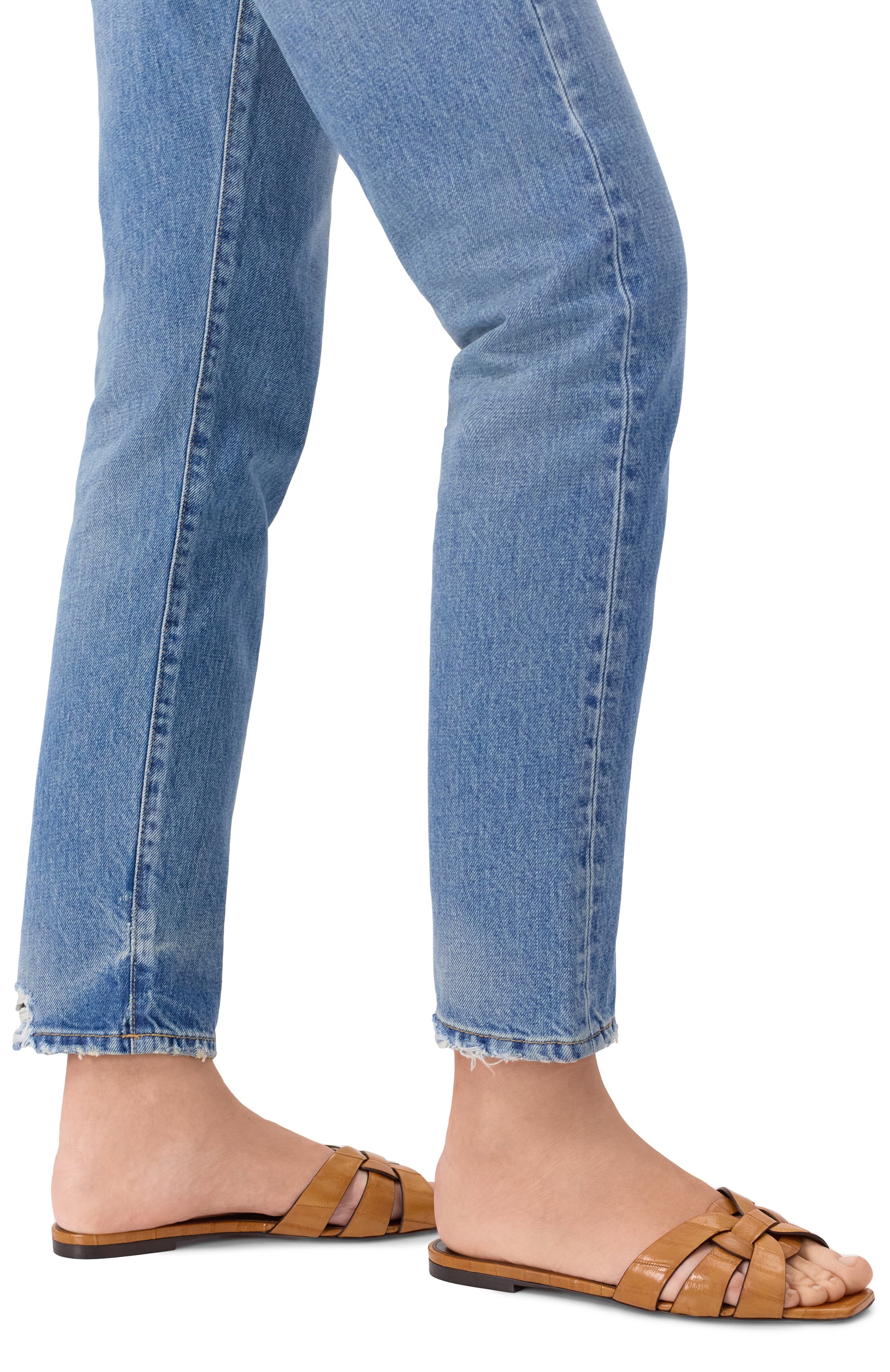 Кожаные шлепанцы tribute SAINT LAURENT, арт. 748576/0WX00, фото 2