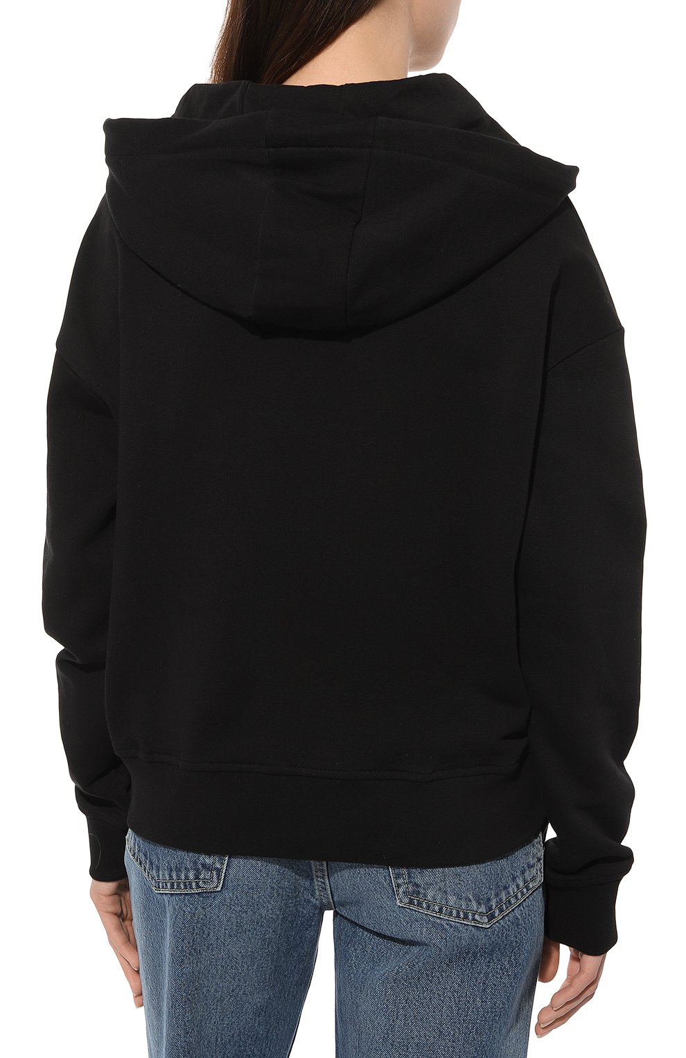 Хлопковое худи PATRIZIA PEPE черного цвета по цене 19400 руб., арт. 8M1500_J096, фото 4 Хлопковое худи PATRIZIA PEPE, арт. 8M1500_J096, фото 4