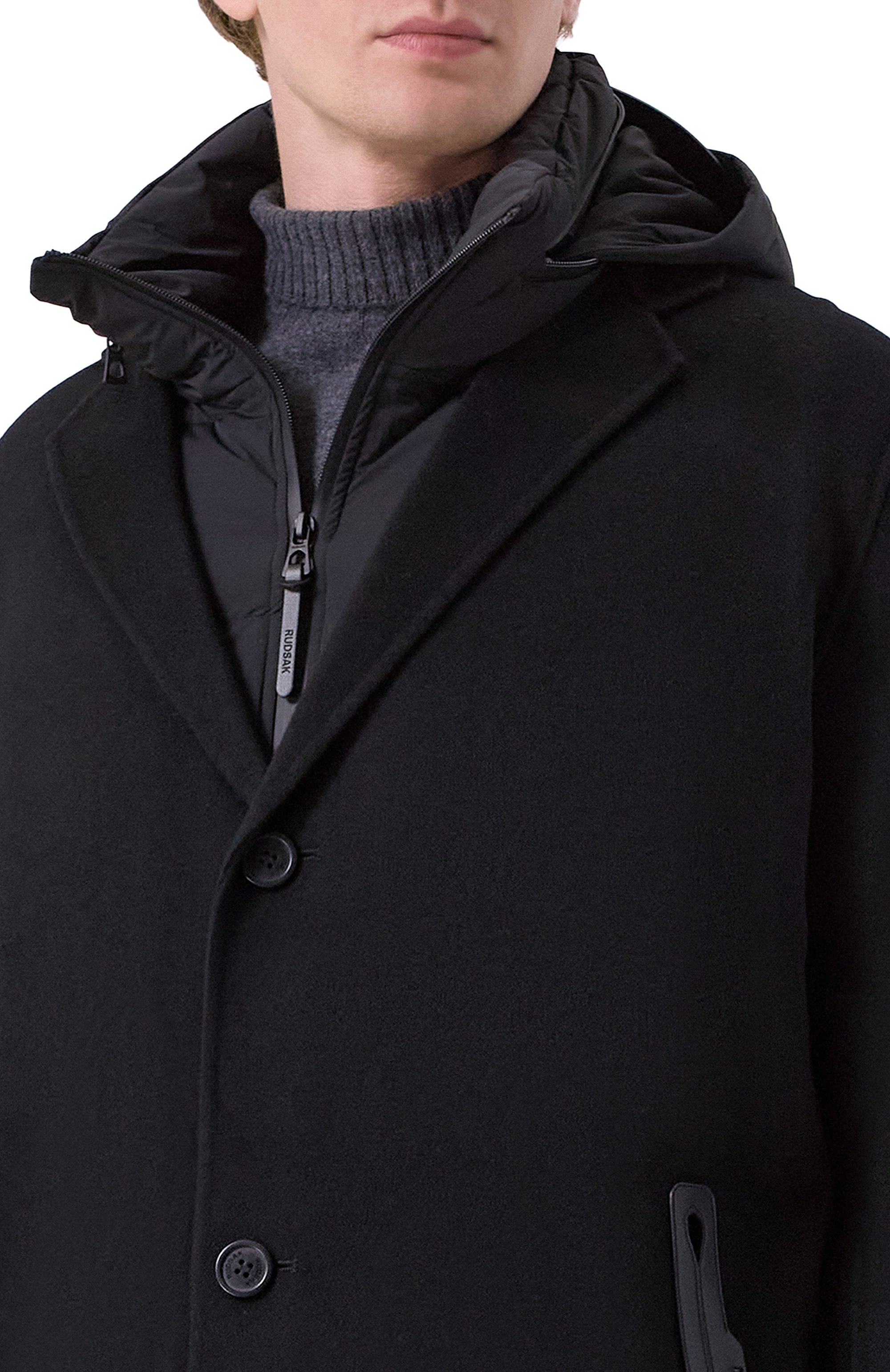 Шерстяное пальто с пуховой подстежкой RUDSAK, арт. 6124503/DRAL, фото 5