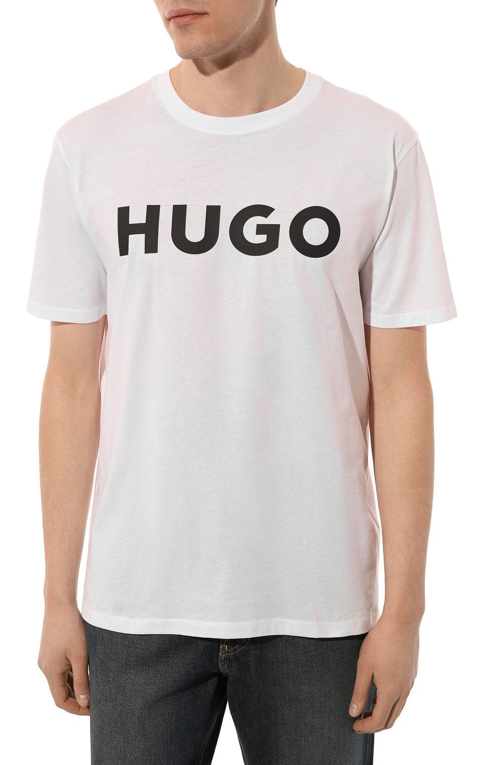 Хлопковая футболка HUGO, арт. 50467556, фото 3