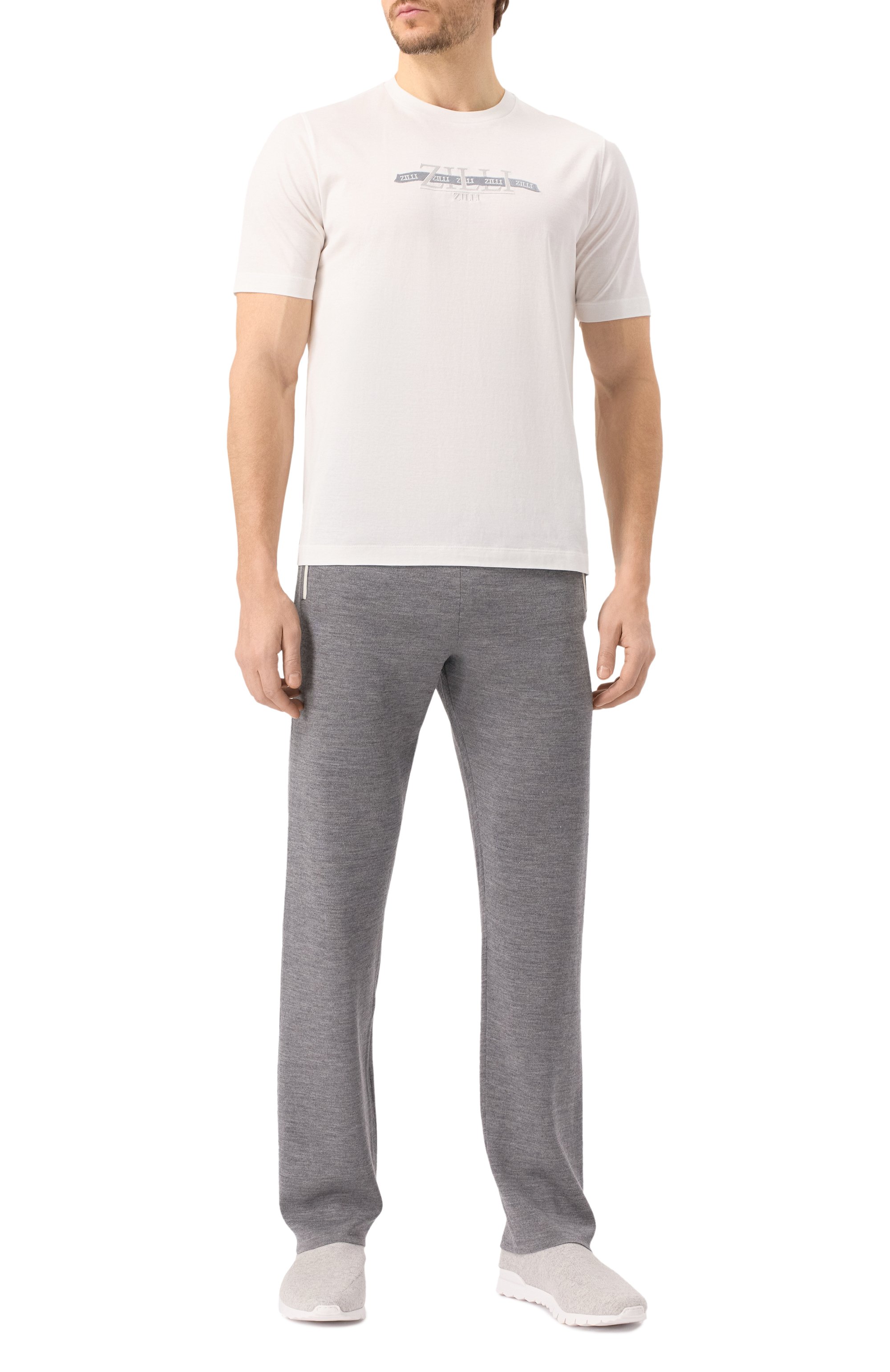 Брюки из шерсти и шелка ZILLI, арт. JSP011M0240VZDTB0, фото 2