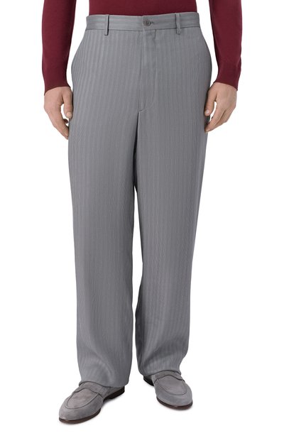 Брюки из вискозы и льна GIORGIO ARMANI, арт. GM000121/TE14464, фото 3