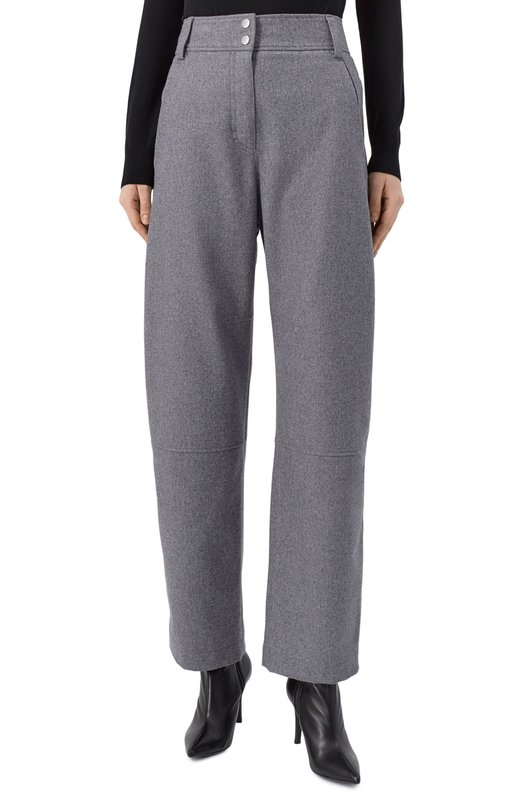 Брюки из шерсти и лиоцелла BOSS 50548109 Серый  50548109 Фото 3