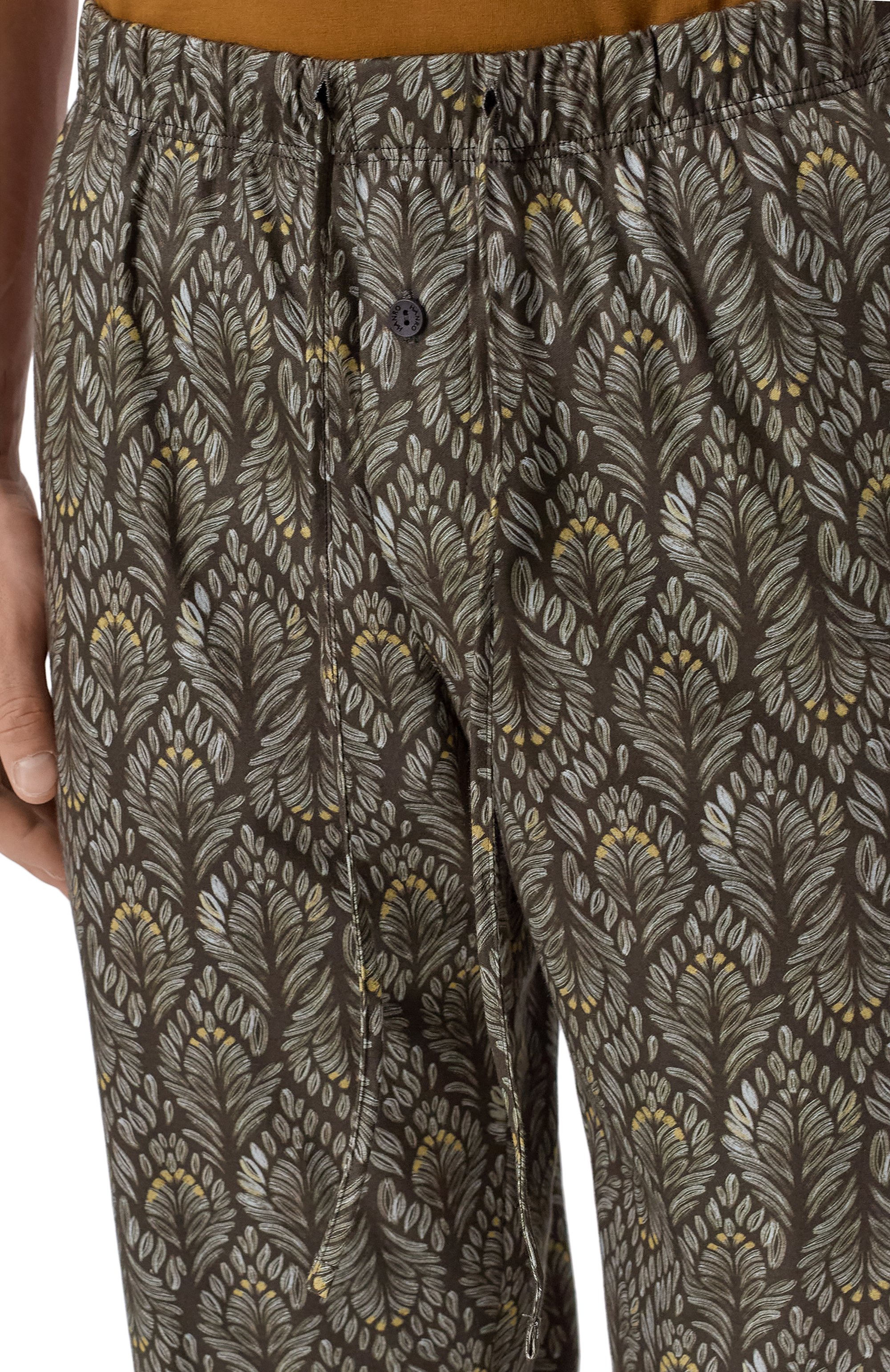 Хлопковые домашние брюки HANRO зеленого цвета по цене 17370 руб., арт. 075216, фото 5 Хлопковые домашние брюки HANRO, арт. 075216, фото 5