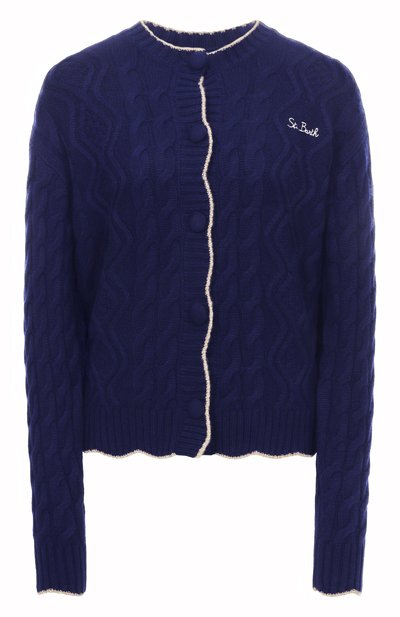 Женский кардиган из шерсти и вискозы MC2 SAINT BARTH, арт. MLE002-03733I/MALLERY