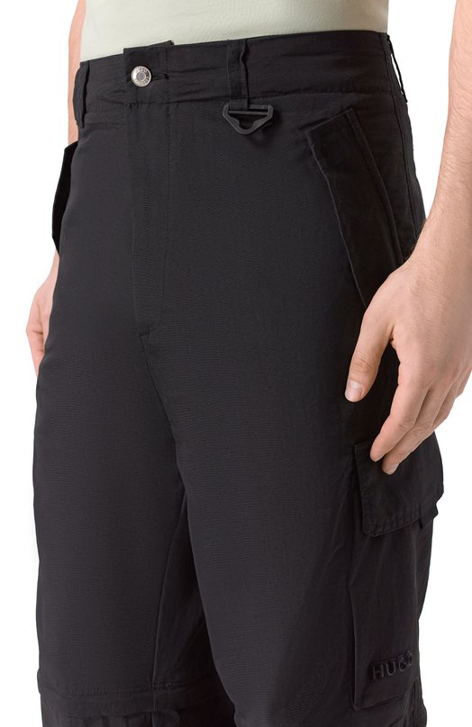 Брюки-карго HUGO 50553204 Чёрный  50553204 Фото 5
