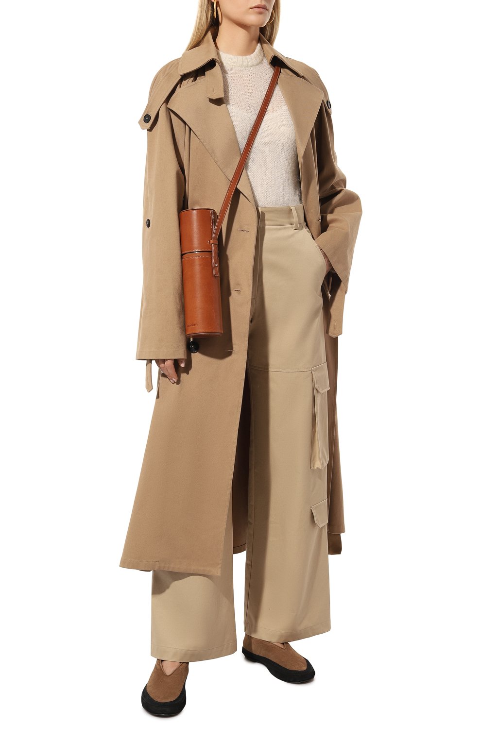 Хлопковые брюки MSGM бежевого цвета по цене 43850 руб., арт. 3441MDP21 237104, фото 2 Хлопковые брюки MSGM, арт. 3441MDP21 237104, фото 2