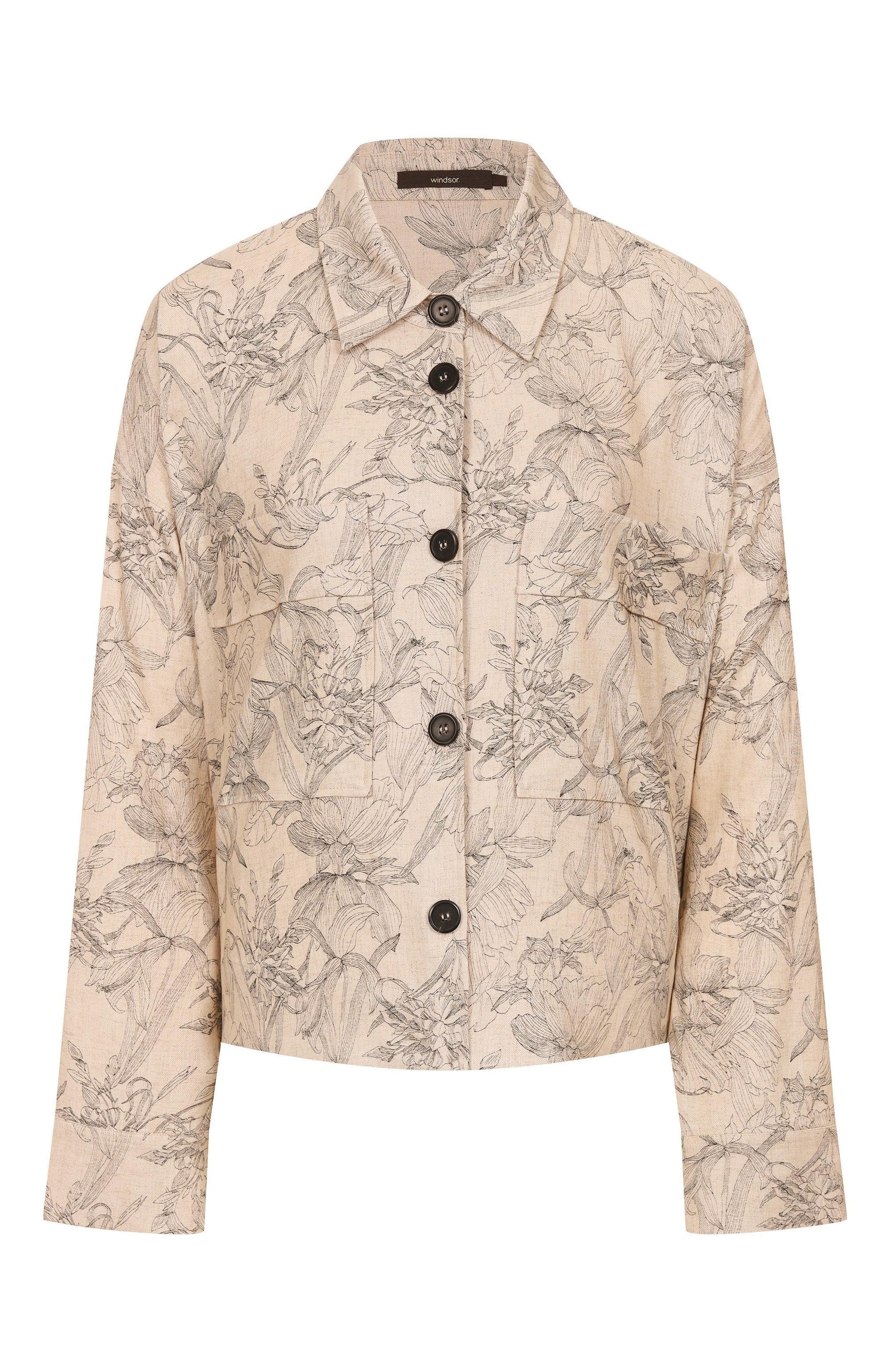 Рубашка из вискозы и льна WINDSOR, арт. 52 DB340HV 10019671/10019671, фото 1