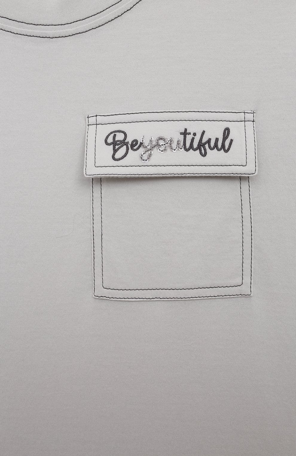 Хлопковая футболка BRUNELLO CUCINELLI, арт. B0A45T278B, фото 3