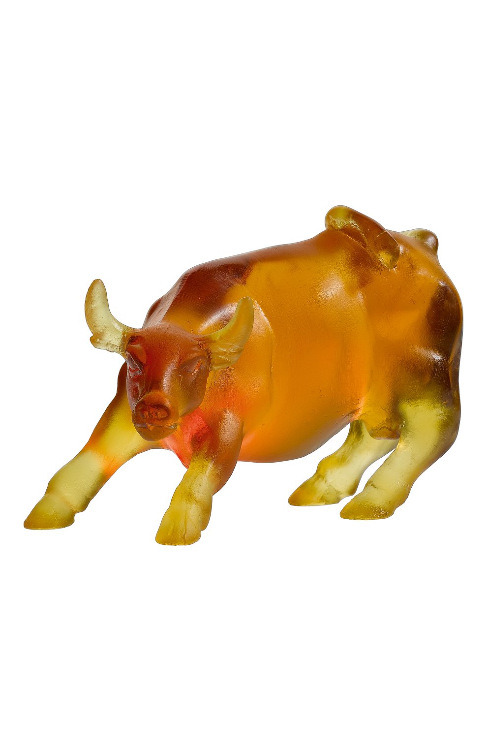 Скульптура бык DAUM оранжевого цвета по цене 97350 руб., арт. 03745, фото 1 Скульптура бык DAUM, арт. 03745, фото 1