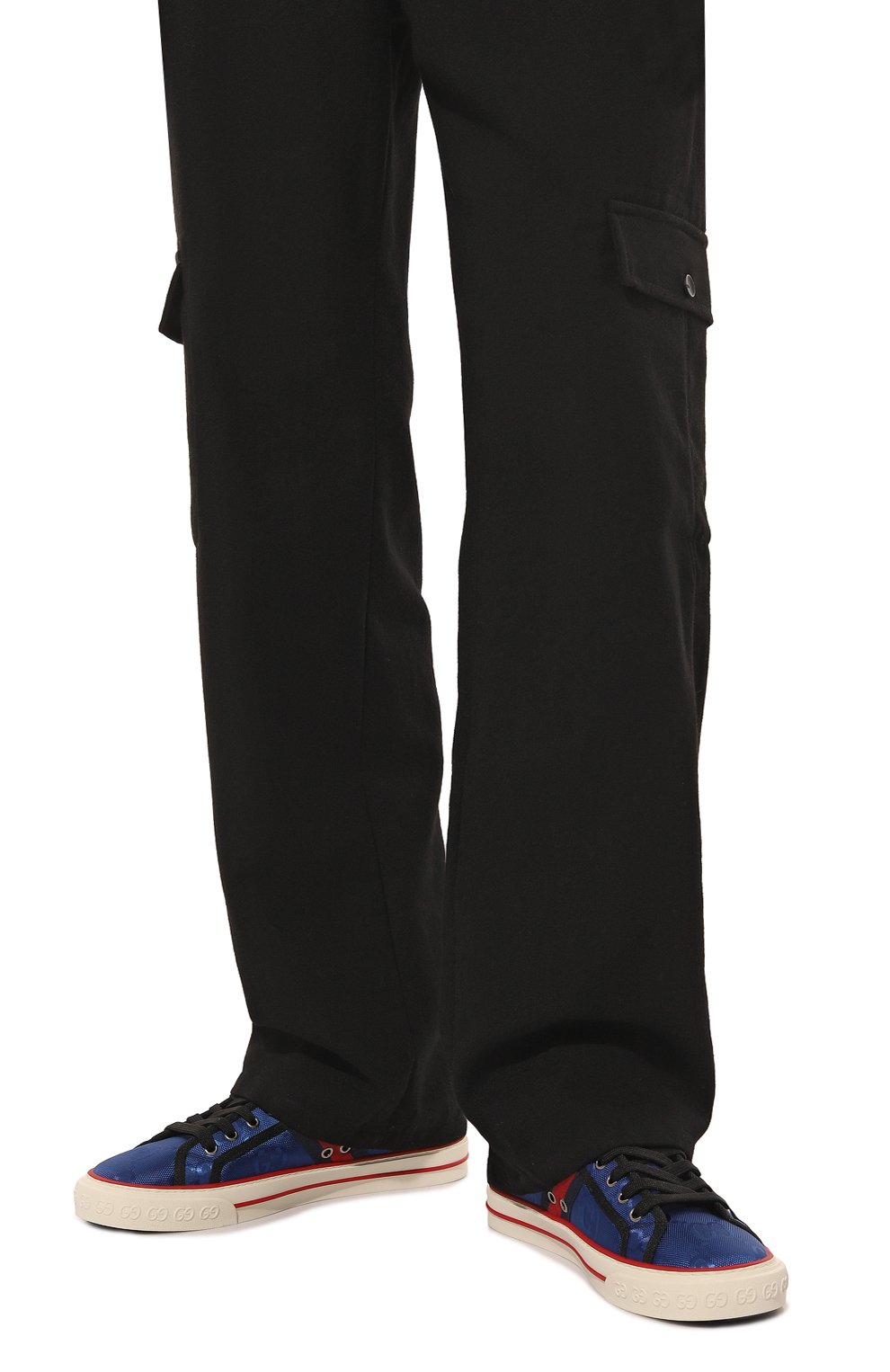 Текстильные кеды gucci tennis 1977 GUCCI, арт. 628717 H9H80, фото 3