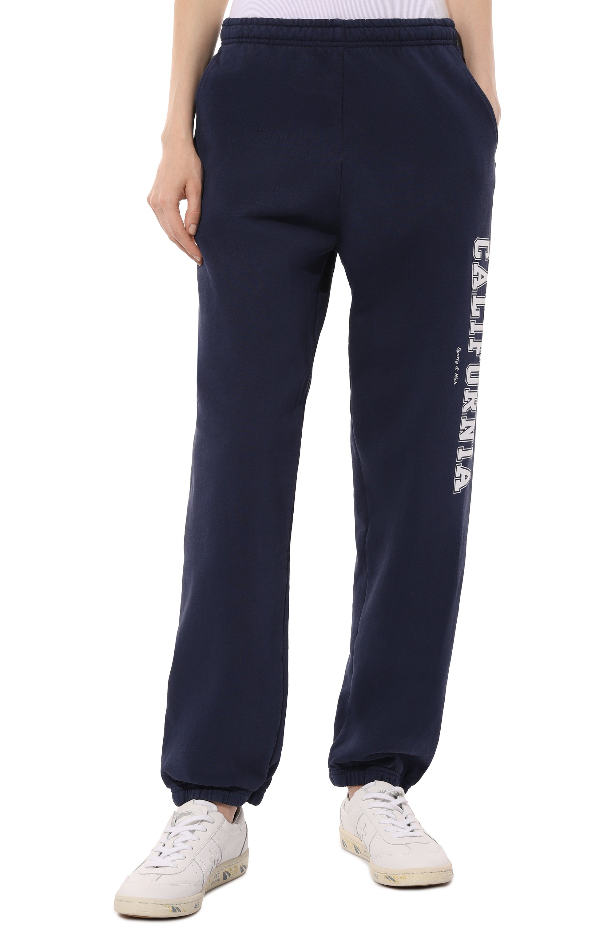 Хлопковые джоггеры SPORTY AND RICH, арт. PA036516501BL32, фото 3