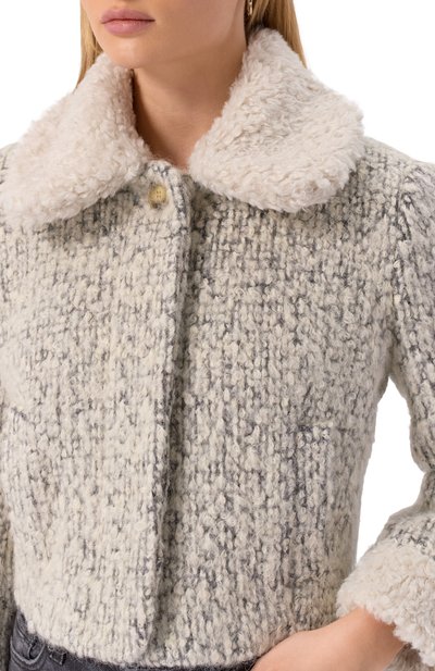 Шерстяная куртка BOTROIS светло-серого цвета по цене 35900 руб., арт. SKU00023859, фото 5 Шерстяная куртка BOTROIS, арт. SKU00023859, фото 5