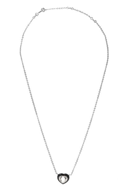 Подвеска с хрусталем и черной эмалью courage MOONKA, арт. crg-nl1-crs, фото 1