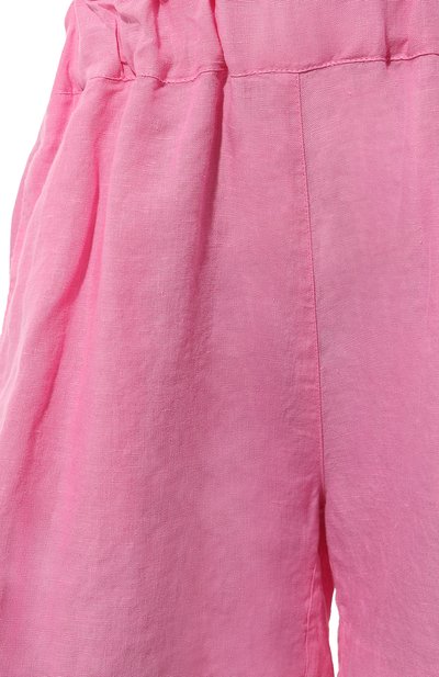 Льняные шорты 120% LINO розового цвета по цене 25950 руб., арт. 31ALIW29BR/000F753/000, фото 5 Льняные шорты 120% LINO, арт. 31ALIW29BR/000F753/000, фото 5