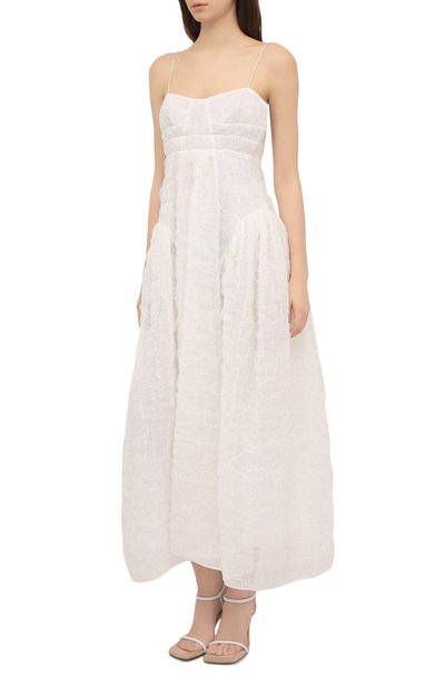 Платье CECILIE BAHNSEN белого цвета по цене 384500 руб., арт. SC21-0041, фото 3 Платье CECILIE BAHNSEN, арт. SC21-0041, фото 3