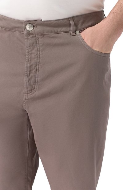 Хлопковые брюки BRUNELLO CUCINELLI, арт. M252DF1010, фото 5