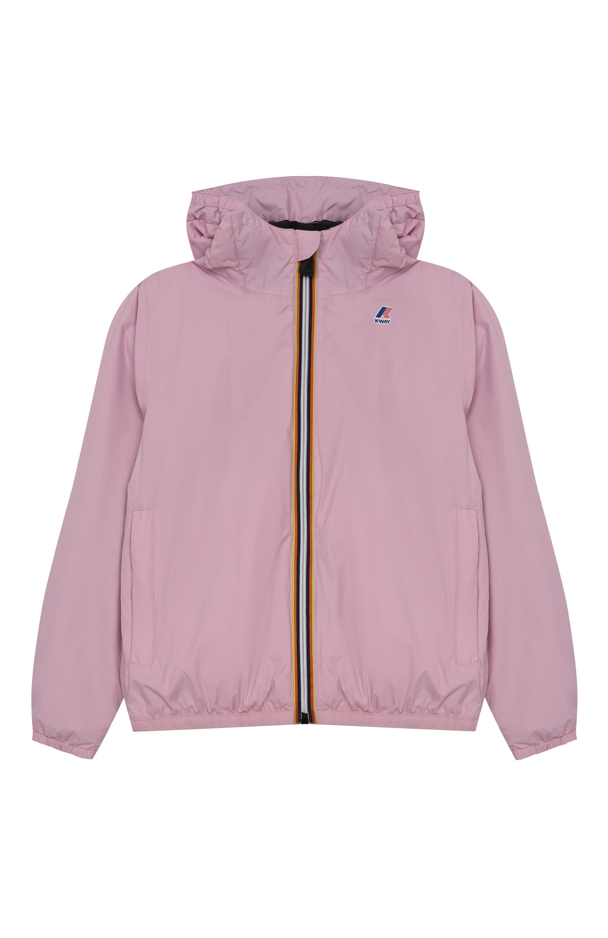 Утепленная куртка K-WAY розового цвета по цене 15700 руб., арт. K7141FW/3A-8A, фото 1 Утепленная куртка K-WAY, арт. K7141FW/3A-8A, фото 1