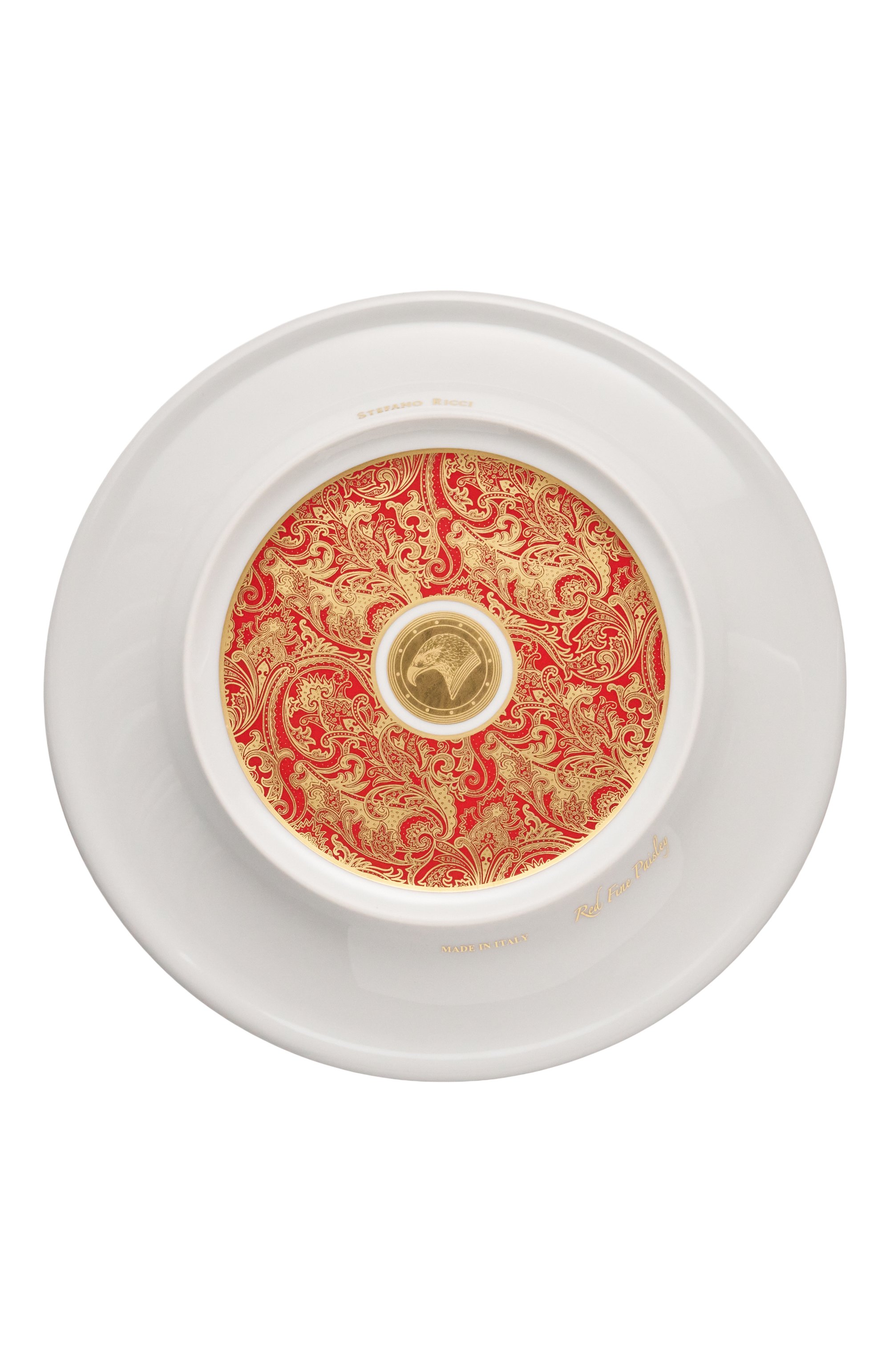 Тарелка десертная velin red STEFANO RICCI красного цвета по цене 41600 руб., арт. 0PP004/VELIN6/C. 1036, фото 3 Тарелка десертная velin red STEFANO RICCI, арт. 0PP004/VELIN6/C. 1036, фото 3