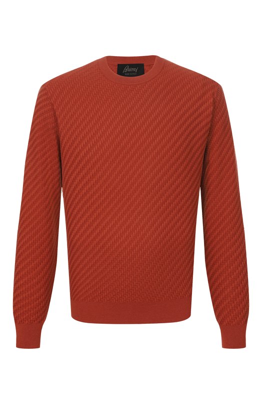 Джемпер из хлопка и шелка Brioni UMQ90L/PAK22 Красный UMQ90L/PAK22