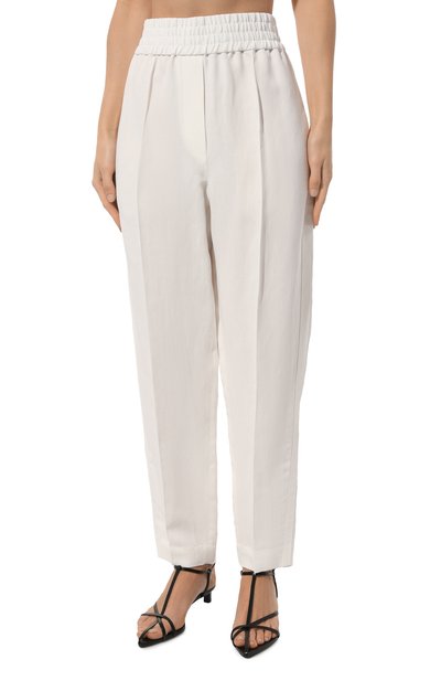 Брюки из вискозы и льна BRUNELLO CUCINELLI, арт. MH126B1071, фото 3