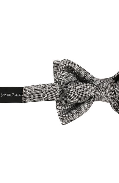 Шелковый галстук-бабочка TOM FORD темно-серого цвета по цене 28600 руб., арт. 5TF49/4CH, фото 3 Шелковый галстук-бабочка TOM FORD, арт. 5TF49/4CH, фото 3