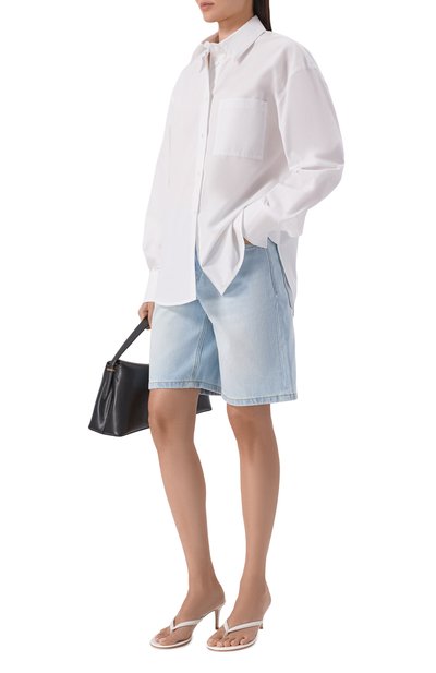 Женские джинсовые шорты wide leg 12 STOREEZ, арт. 136797