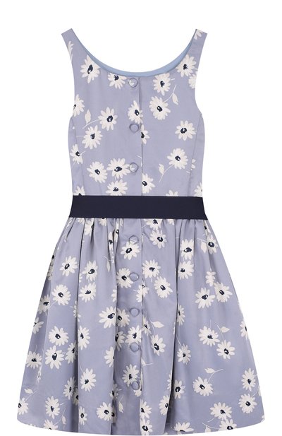 Приталенное платье с принтом и контрастным поясом POLO RALPH LAUREN, арт. 313685441, фото 2