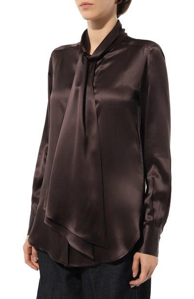 Шелковая блузка KITON, арт. D38455K03337, фото 3