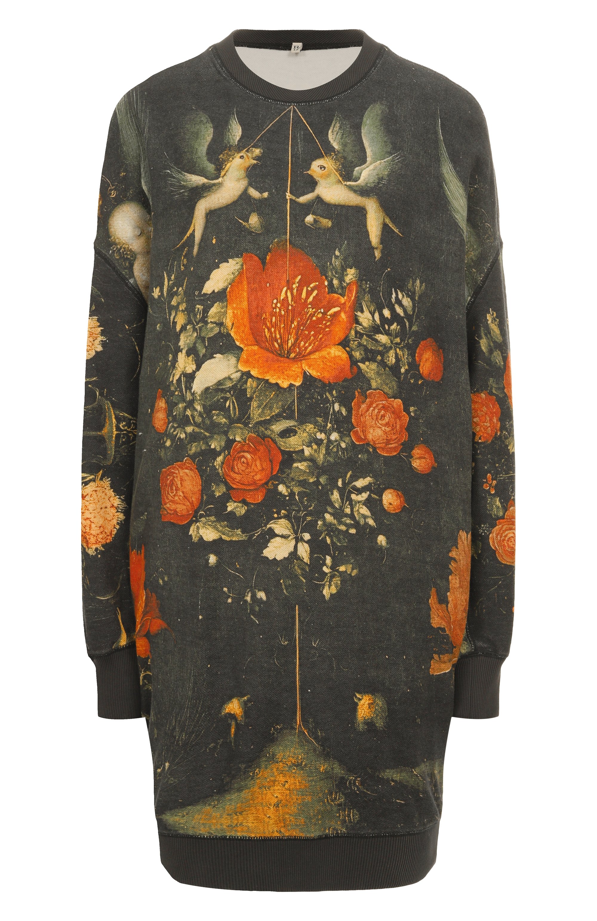 Хлопковое платье R13 разноцветного цвета по цене 83700 руб., арт. R13WK036-001BU, фото 1 Хлопковое платье R13, арт. R13WK036-001BU, фото 1