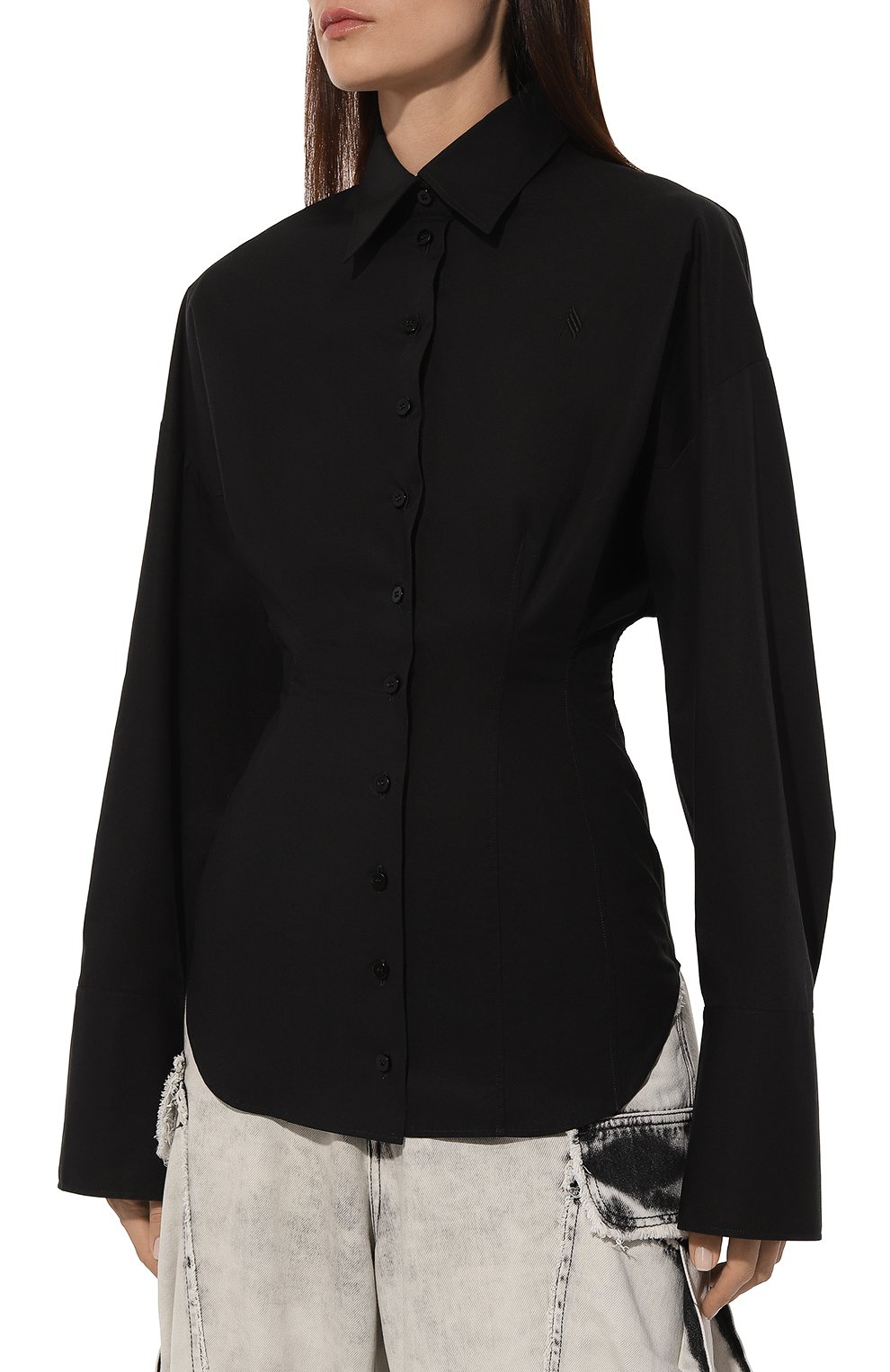 Хлопковая рубашка THE ATTICO, арт. 247WCH28, фото 3