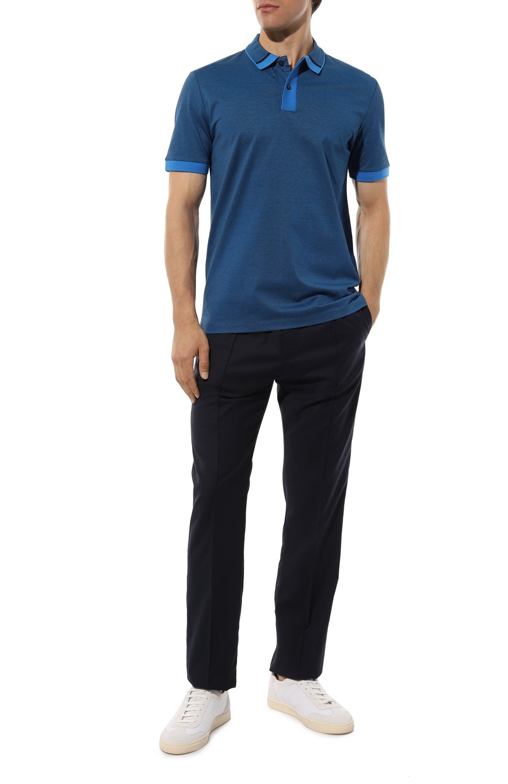 Хлопковое поло BOSS, арт. 50494991, фото 2