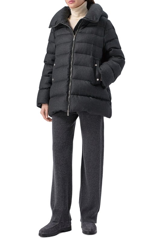 Шерстяной пуховик Moorer NATALIA/LXW Серый  NATALIA/LXW Фото 2