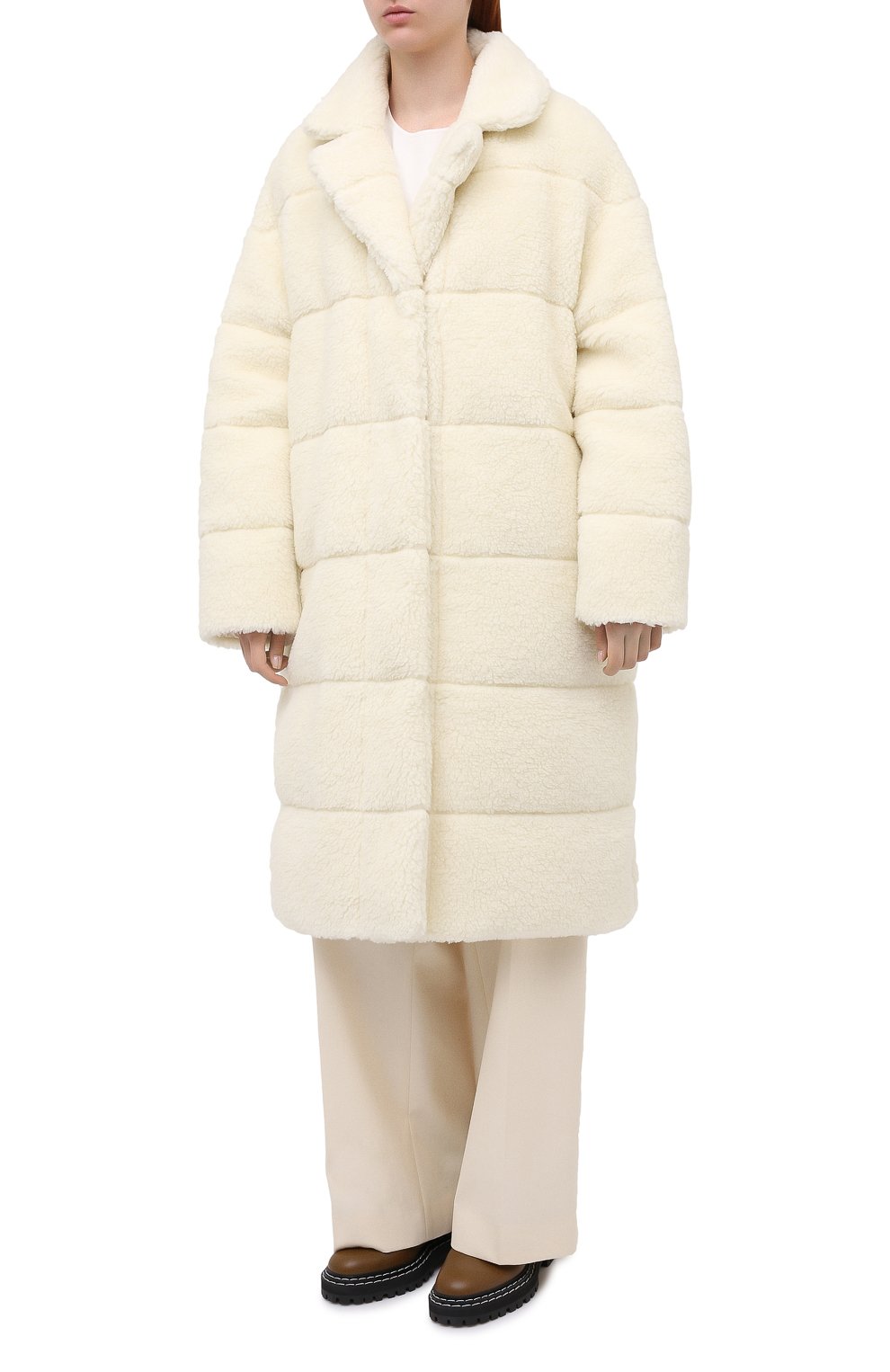 Двустороннее пальто MONCLER белого цвета по цене 128000 руб., арт. F2-093-1C519-70-C0525, фото 4 Двустороннее пальто MONCLER, арт. F2-093-1C519-70-C0525, фото 4
