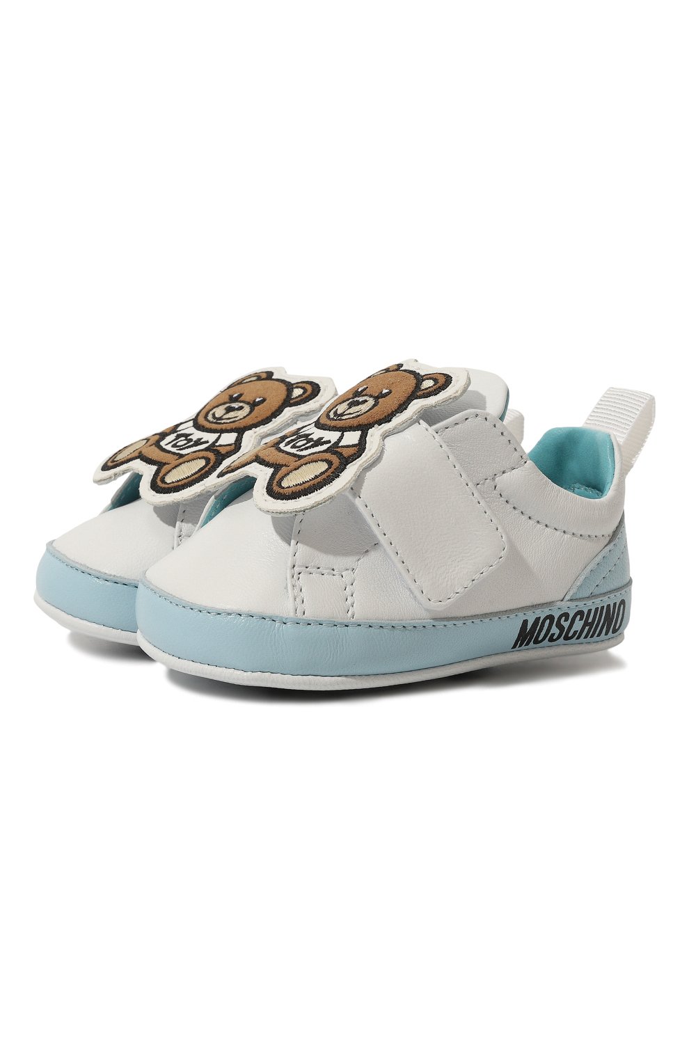 Кожаные пинетки MOSCHINO, арт. 77279, фото 1