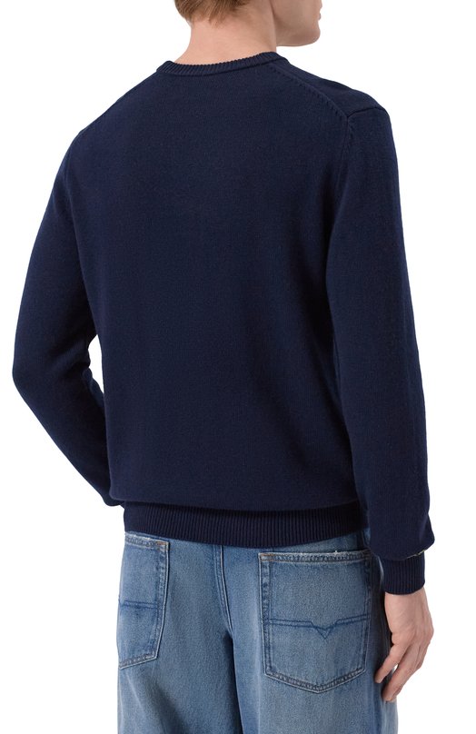 Джемпер из шерсти и вискозы MC2 Saint Barth HER0001-02538I/HER0N Синий  HER0001-02538I/HER0N Фото 4