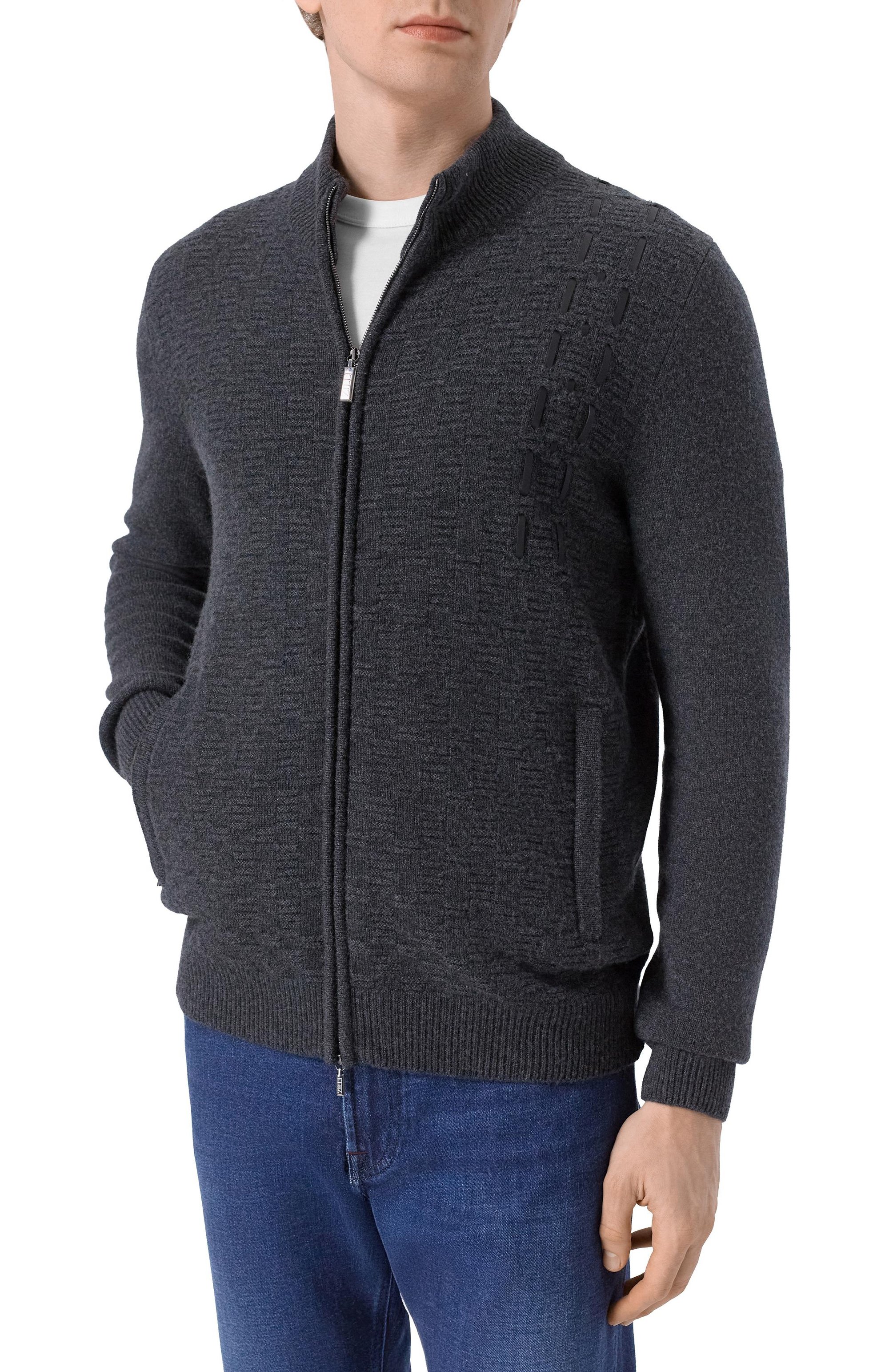 Кардиган из кашемира и шерсти ZILLI, арт. KZMC01M0350VLST00/62, фото 3