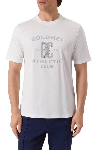 Хлопковая футболка BRUNELLO CUCINELLI, арт. M0B133386G, фото 3