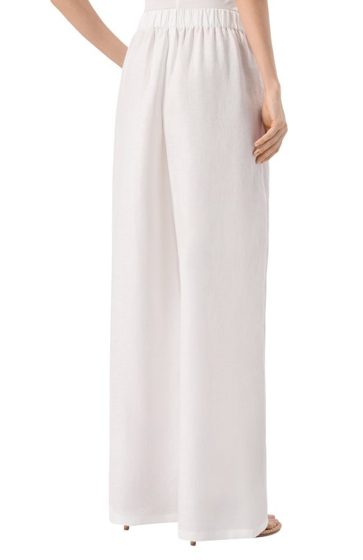 Льняные брюки Loro Piana FAP3842 Белый  FAP3842 Фото 4