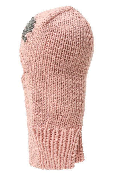 Шапка-балаклава A.T.T. светло-розового цвета по цене 5630 руб., арт. 2381/49, фото 3 Шапка-балаклава A.T.T., арт. 2381/49, фото 3