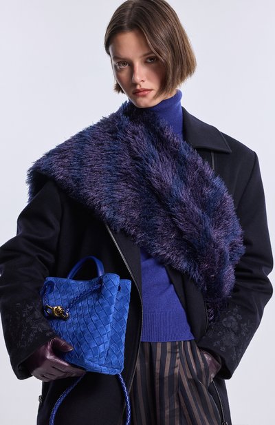 Шарф DRIES VAN NOTEN фиолетового цвета по цене 54850 руб., арт. 011253-2732-401, фото 5 Шарф DRIES VAN NOTEN, арт. 011253-2732-401, фото 5