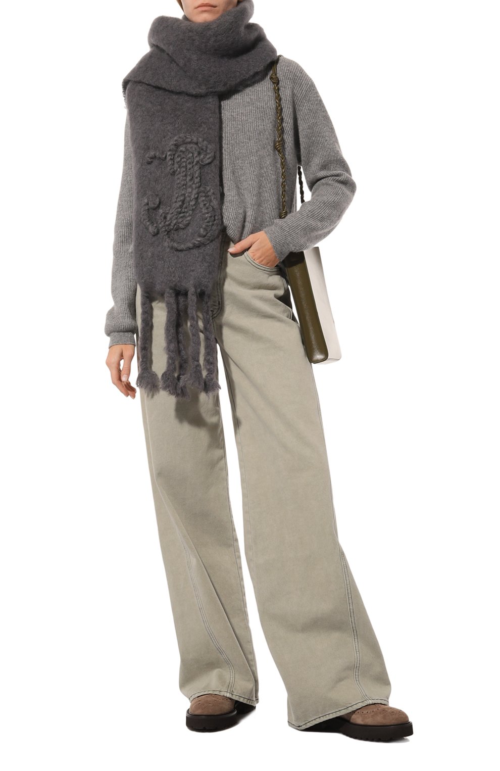 Шерстяной шарф JIL SANDER, арт. J40TE0111/J40041, фото 3